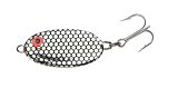 Bomber Slab Spoon Lure (Chrome/Black Scale, 1/2-Ounce)