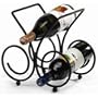 Spectrum 48010 "Bordeaux" 3-Bottle Wine Rack, Black