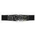 eVogues Plus Size Leatherette Elastic Belt Black