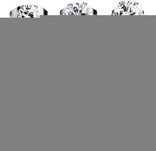 GSG Couple 3~10mm Stainless Steel Stud Earring Royal King Crown Flower Vintage Elegant