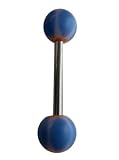 Light Blue Tongue Ring - Sterling Silver Shaft Light Blue Tongue Ring [Apparel]