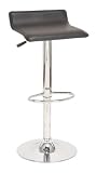 2 Sleek Black Bar Stools With Gas Lift Full Swivel