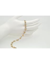 10K Two Tone Diamond Bracelet
