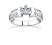1.1 CT TRILLION DIAMOND PLATINUM&Acirc;&nbsp;RING NEW