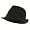 Big Size Cotton Pique Fedora Hat-Black W08S56F