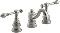 Hot Sale KOHLER K-6811-4-BN IV Georges Brass Widespread Lavatory Faucet, Vibrant Brushed Nickel