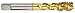 Morse Cutting Tools 94463 Spiral Flute ShearTap, High-Speed Steel, Titanium Nitride Finish, Semi-Bottoming Type, 48 degree Helix Angle, H5 Pitch Diameter, 3 Flutes, 10-32 Size