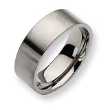 Titanium Flat 8mm Brushed Band
