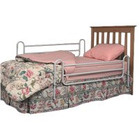 Duro-Med Steel Home Bed Rails with Steel Cross Bars, 17-1/2 x 55-1/2 (1 Pair)