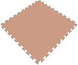 TAN 48 SQ Ft Pack foam interlocking mats anti fatigue exercise flooring safety gym multi purpose floor mat RC race track racetrack yoga pilates eva garage tradeshow booth retail