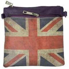 - UK Flag Mini Square Designer Crossbody Handbag