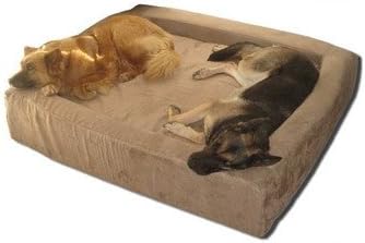 Comfort Nest Memory Foam Bolster Dog Bed Size: Huge, Fabric: Microfiber - Charcoal