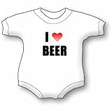 I Love Beer Baby Ultrasoft Onesie