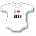 I Love Beer Baby Ultrasoft Onesie