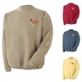 Collie Pigment Dyed Crew Sweatshirt with Embroidered image