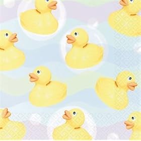 Rubber Duck/ducky/duckie Luncheon Party Napkins