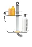 simplehuman Two-Tier Adjustable Shower Caddy, Stainless Steel