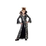 CHILD Scary Spiderella Costume in Black/Silver OR Black/Gold (Dress Only)