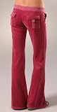 JUICY COUTURE Velour - Juicy Couture Basic Velour Snap Pocket Cargo Pants ENGLISH ROSE Pink (2007 Arrival)