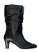 Thyme Super Wide Mid-Calf Boot Black Leather or Brown Leather Image