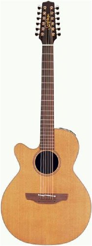 Childrens Toyshop  Musical Instruments : Takamine EAN40C-12LH NEXC 12-String Cutaway Left-Handed Acoustic-Electric Guitar