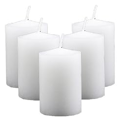 15 Hour Unscented White Votive Candles (Box of 36)