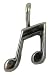 

.925 Sterling Silver Musical Note Charm