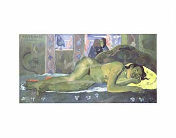 Poster - Kunstdruck / Poster: Paul Gauguin, Nevermore, 35 x 28 von Nevermore