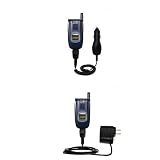Essential Kit for the Sanyo VM5500 - includes Car and Wall Charger with Rapid Charge Technology - Gomadic Brand w/ TipExchange Technology