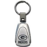 Green Bay Packers Key Ring w/Laser Etched Team Logo - NFL Football Fan Shop Sports Team Merchandise