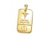 Allergy Medical ID Tag 9ct Gold Dog Tag (UK Hallmarked)