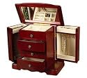 Mele Harmony Musical Jewelry Box, Cherry Finish