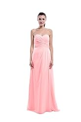 Sweetheart Chiffon  Bridesmaid Dress  With Pearls