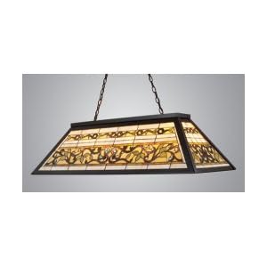 4 Light Tiffany Game Room-Lighting - Multi-Colored