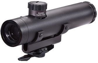 BSA Tactical Weapon 4 x 20mm Rifle Scope with 30/30 Duplex Reticle and AR Handle Style Mount