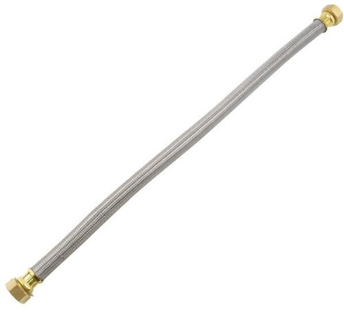 Certified Appliance Accessories WH24SS Water Heater Connector, 24 Inches, Premium Braided Stainless Steel