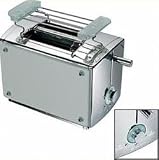Produkt-Bild: LUXUS TOASTER IM EDLEN EDELSTAHL - GLAS - DESIGN MIT EXTRASTARKEN 850 WATT INKL. LED - ANZEIGE UND " COOL TOUCH FUNKTION" TOSTER NEU + OVP