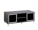 Planet 3 50-Inch Glass and Wood TV Stand, Grey