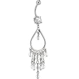 Crystalline GEM FLIRTATIOUS CHANDELIER Dangle Belly Ring