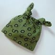 Organic Cotton Baby Wa Knot Cap Green Tea