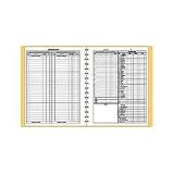 Dome600Bookkeepingrecord,weekly,11x8-1/2,wirebound,128pages,browncover