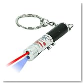 2 in 1 LED Light And Laser Pointer Key Chain