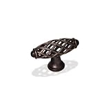 Jeffrey Alexander Tuscany Birdcage Knob, Dark Brushed Antique Copper