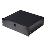 Gator Cases Fully Enclosed Rack Drawer (Black, 2 Units, 14-inch deep)