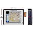 PYLE PLNV35 3.5-Inch Touch Screen Universal Portable GPS Navigation with USA/Canada Mexico Maps