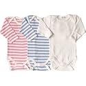 Under the Nile Long Sleeve Babybody - Pink, Blue or Natural Organic Cotton - Assorted Sizes