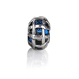 Bling Jewelry 925 Sterling Silver and Blue Sapphire CZ Birthstone Bead Fits Pandora, Biagi