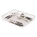 Kitchen Craft Chrome Plated Flat Cutlery Tray with Five Sections