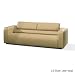 dasofa LOUNGE Polstersofa Bella (Leder, Beige, 2-Sitzer 195x100)