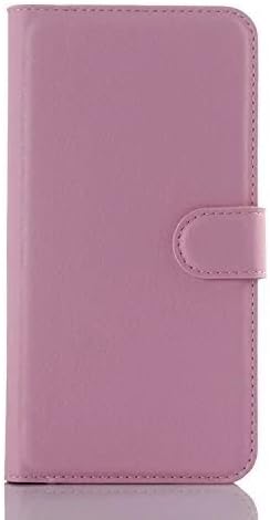 ZTE Axon Pro Case, Cafeleo PU Leather Wallet Case with Card Slots Cash Compartment for ZTE Axon Lux(with the fingerprint type) (Pink)